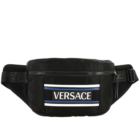 versace black belt bag|Versace belt bag men.